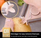3in1 Rotating Stainless Steel Fruit Vegetable Peeler