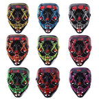 Neon Horror LED Party Halloween Mask
