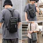Waterproof USB Cross Body Shoulder Bag