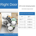 Stainless Steel Flying Corner Kitchen Cabinet