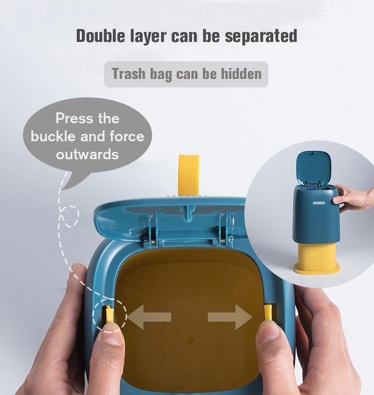 Mini Desktop Portable Trash Can