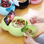 Lazy Snack Bowl with Phone Holder