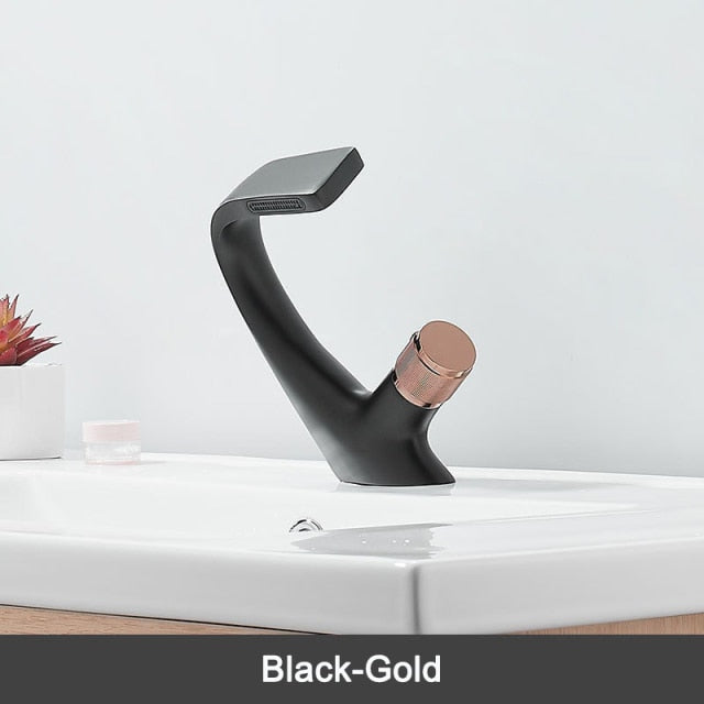 Creative Chrome Waterfall Elegant Faucet