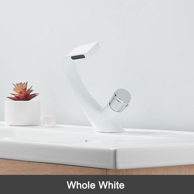 Creative Chrome Waterfall Elegant Faucet