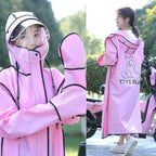 Hooded Windproof Bike Raincoat