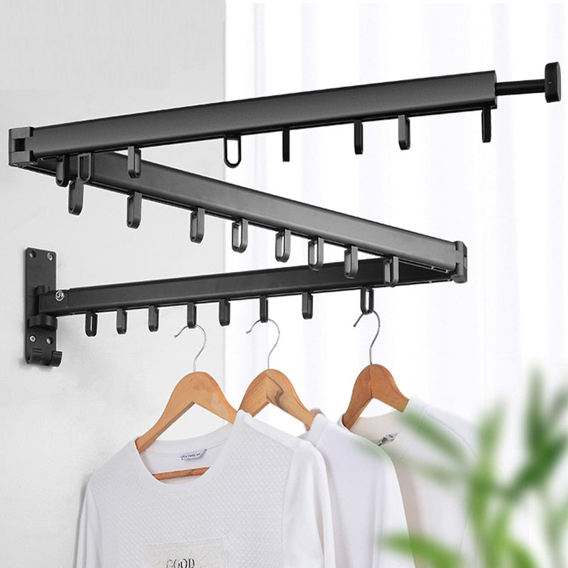 Wall Mounted Telescopic Folding Rack