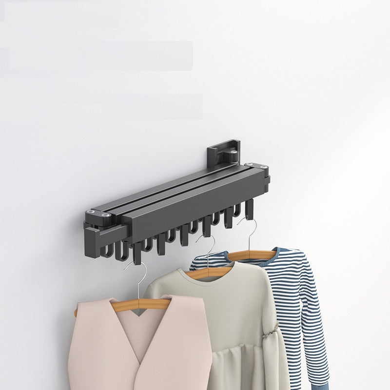 Wall Mounted Telescopic Folding Rack