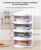 Multilayer Transparent Kitchen Food Storage Box