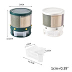 6 Grid Rotating Rice Storage Box Dispenser