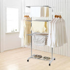 Foldable Multi-Layer Clothes Hanger Rack Stand