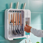 Multifunctional Wall Silverware Storage Box