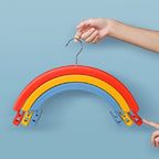 Three-Layer Rotating Cloth Hangers with Clips