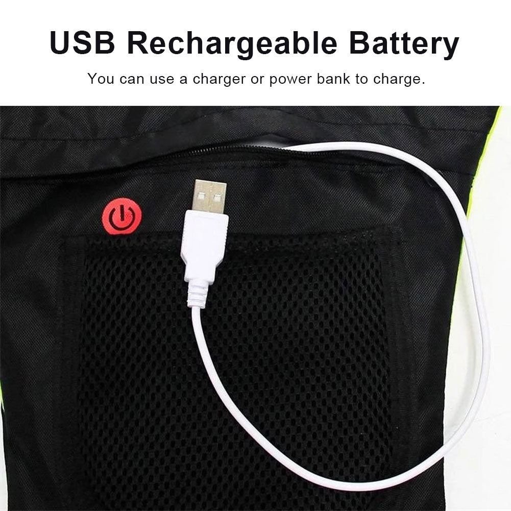 LED Wireless Bike Reflective Signal Vest