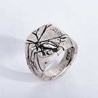 Retro Gothic Broken Rock Ring