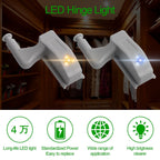 10pcs LED Sensor Hinge Wardrobe Lamp