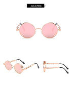 Creative Round Retro Round Metal Sunglasses