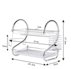 Kitchen Stainless Steel Rack Tableware Organizer