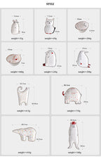 Ceramic Creative Cute Animal Breakfast Plates