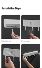 Wall-Mounted Wide Storage Box Rack