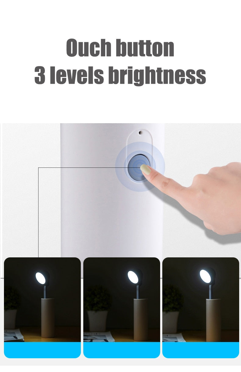 LED Mini Rechargeable Power Bank Desk Lamp