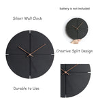 Elegant Nordic Minimalist Wooden Wall Clock