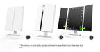 Foldable LED Touch Screen Makeup Mirror