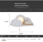 Nordic Kids Cloud Sky LED Wall Lamp