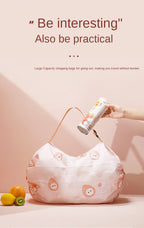 Foldable Colorful Flower Reusable Shopping Bag
