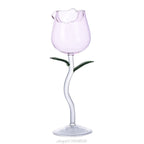 Rose Shape Elegant Wine Glass