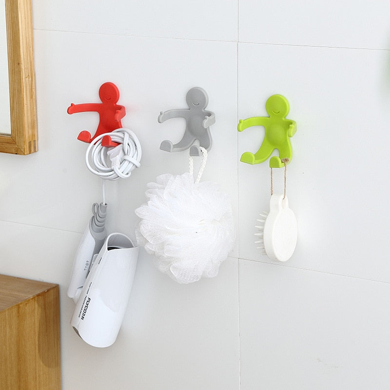 Creative Human Figure Wall Phone Holder Hook