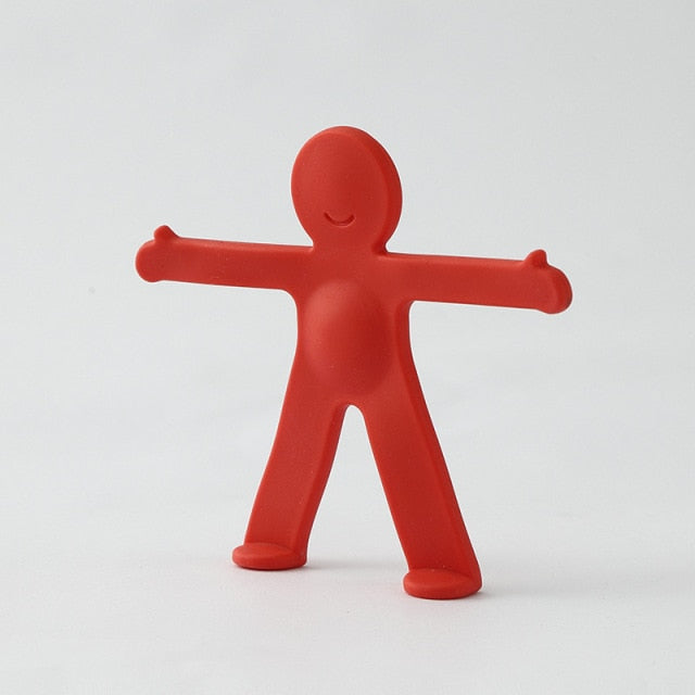 Creative Human Figure Wall Phone Holder Hook