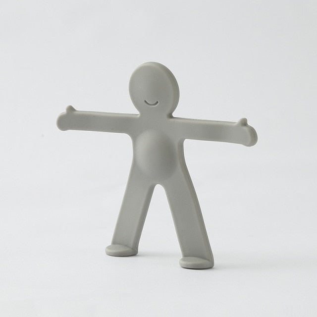 Creative Human Figure Wall Phone Holder Hook
