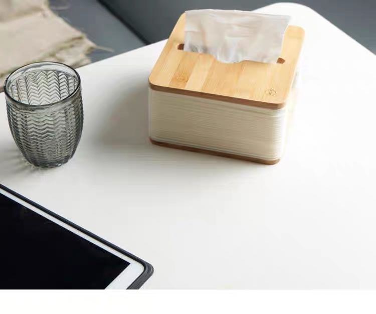 Nordic Bamboo Foldable Tissue Box