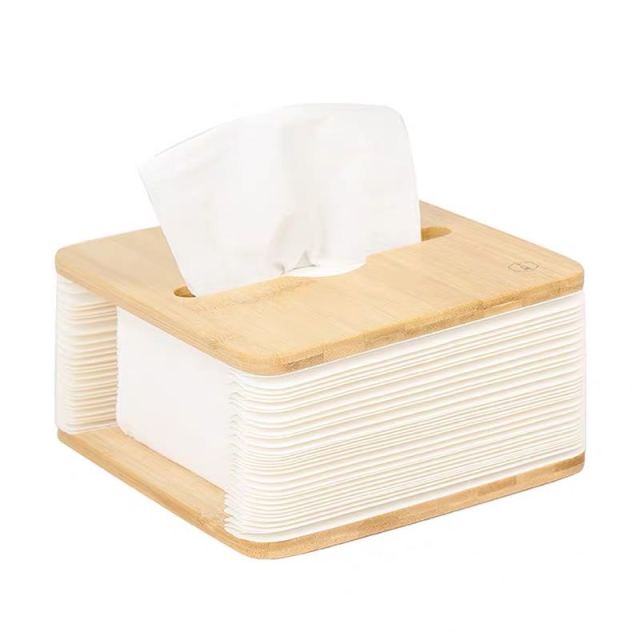 Nordic Bamboo Foldable Tissue Box