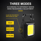 Mini Magnetic Pocket Keychain Flashlight