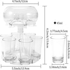Elegant Glass Party Drink Dispenser Game Set