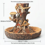 Creative Magical Landscape Tree House Flower Pot