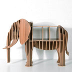 High-end European Style Wood Elephant Furniture Book Shelf