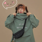 Japanese Style Long Sleeve Frog Hoodie