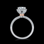 Elegant Luxury Handmade Silver Moissanite Women Ring