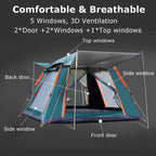 Quick Opening Large Capacity Camping Tent