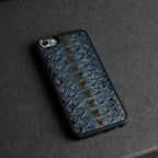 Luxury 3D Natural Python Skin Leather Cases for Iphone Models