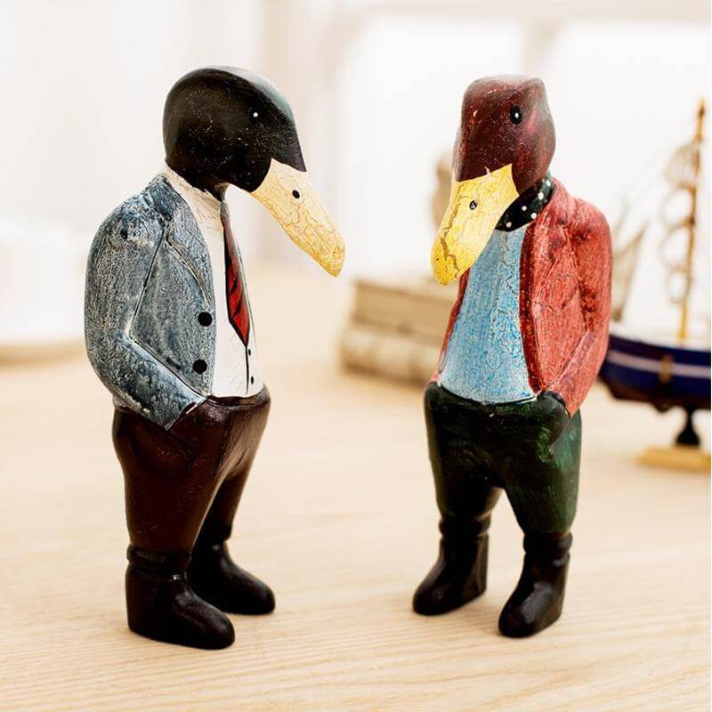 Mr Duck Brother Figurines