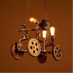 Iron Metal Motorbike Shape Modern Light Lamps
