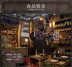Iron Metal Motorbike Shape Modern Light Lamps