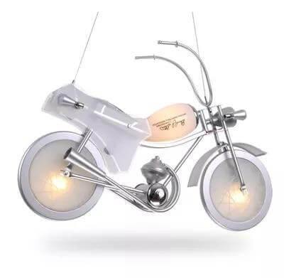 Modern Aluminum Glass Motorcycle Chandelier