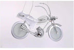 Modern Aluminum Glass Motorcycle Chandelier