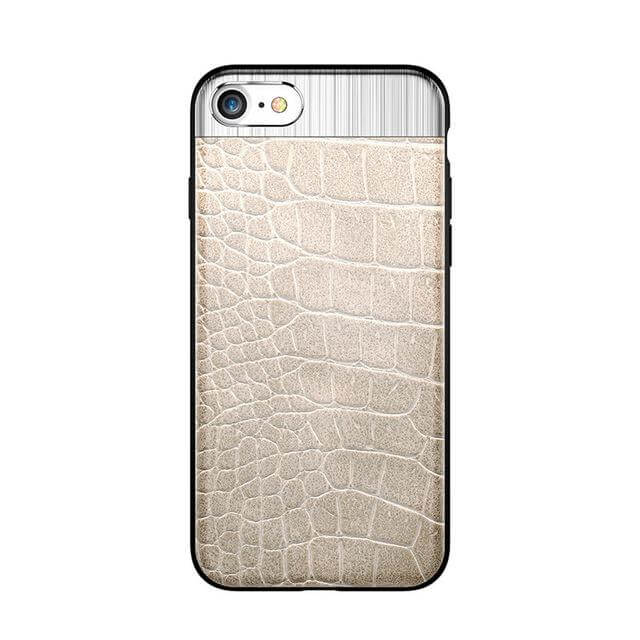 Luxury Protection iPhone 6&7 Case Metal Leather Case