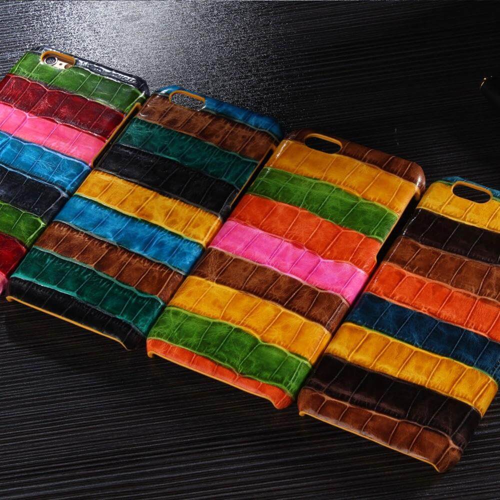 Luxury Real Genuine Leather Case For iPhone Models