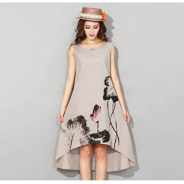 Vintage Sleeveless Loose Dresses